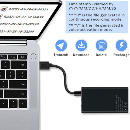 Enregistreur intelligent de réduction de bruit MZ006 HD, capacité : 16 Go SH36011113-07